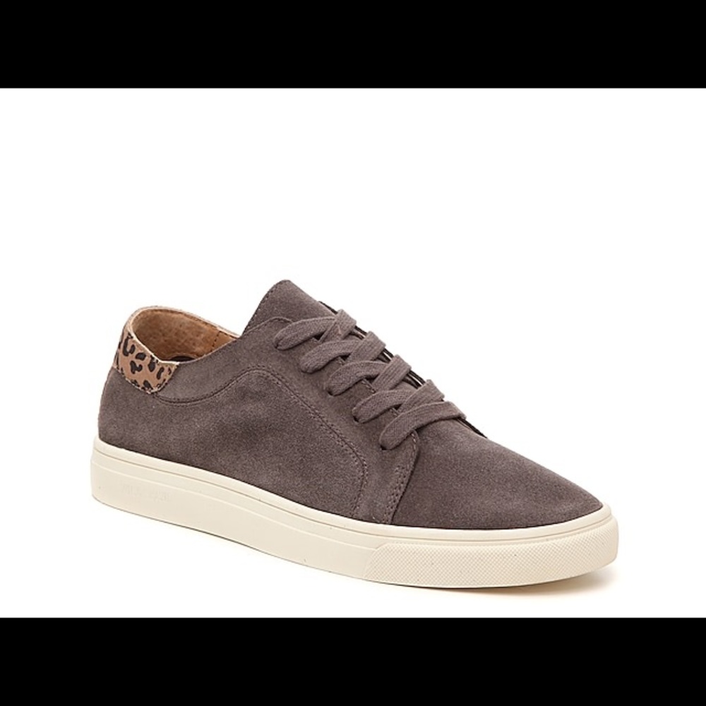NEW Lucky Brand Loucia Suede and Leopard Sneaker